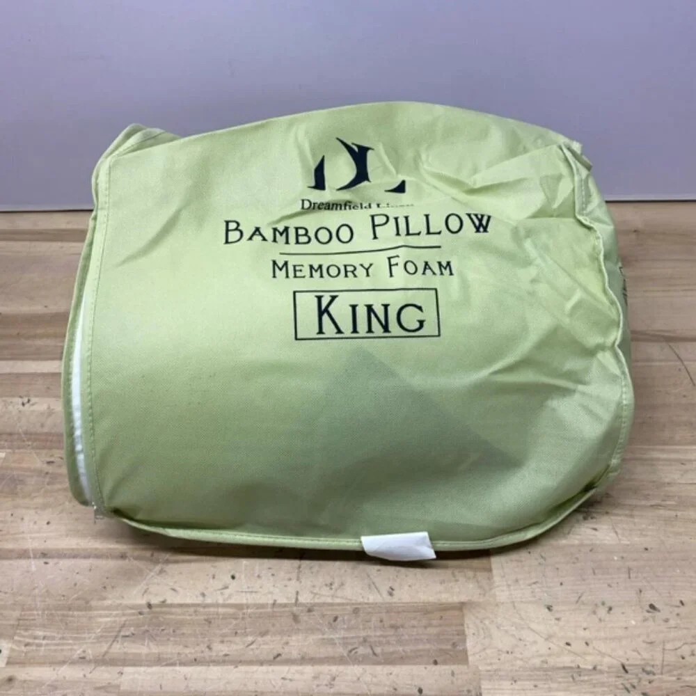 Bamboo‎ Shredded Memory Foam Pillow Hypoallergenic Washable Cover King Queen